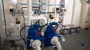 Engine room and utility pumps