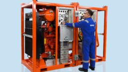 Lightweight pump, vacuum, and compressor units